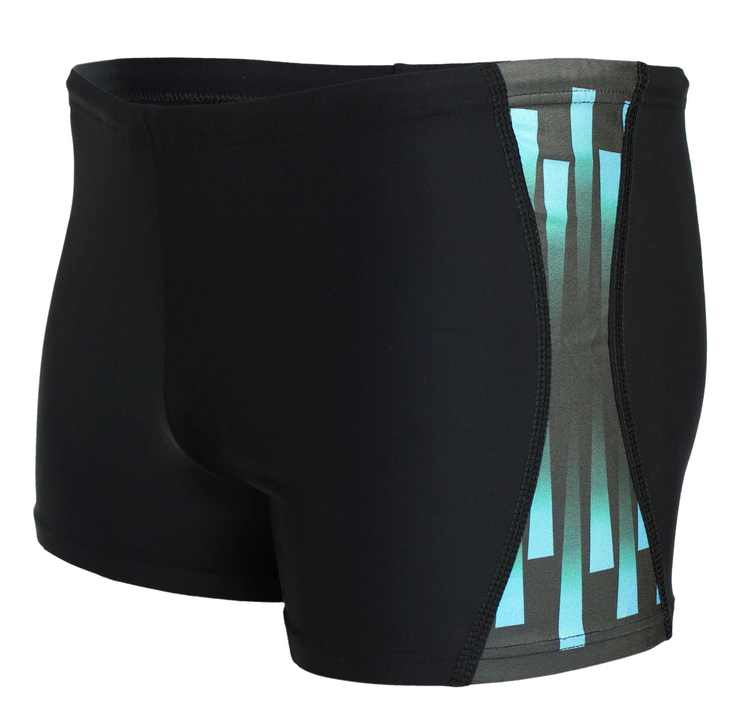 IYUNYI Herren-Badehose Kurz – Push-Up-Pad, Elastisch, Schnelltrocknend, Bunte Muster